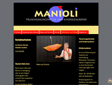 Tablet Screenshot of manioli.de